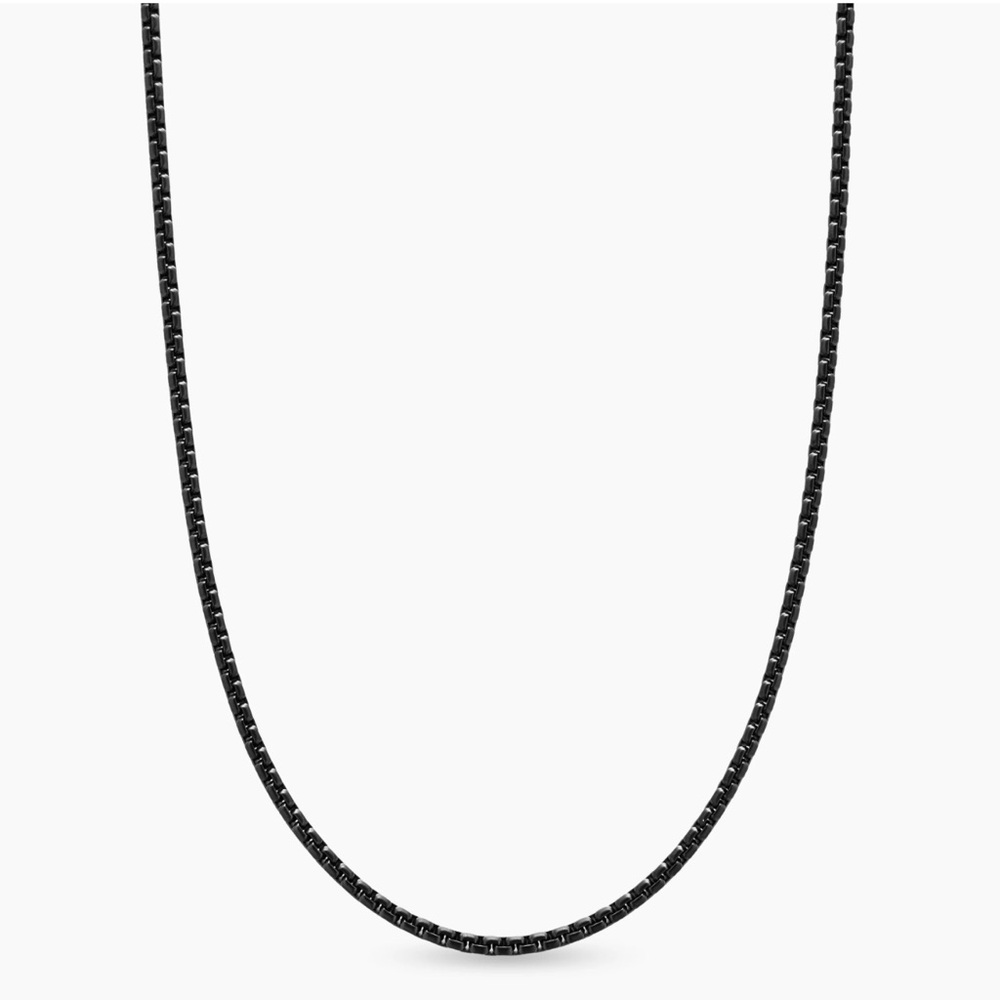 David Yurman Black Box Chain Necklace 24 inches 3.6mm